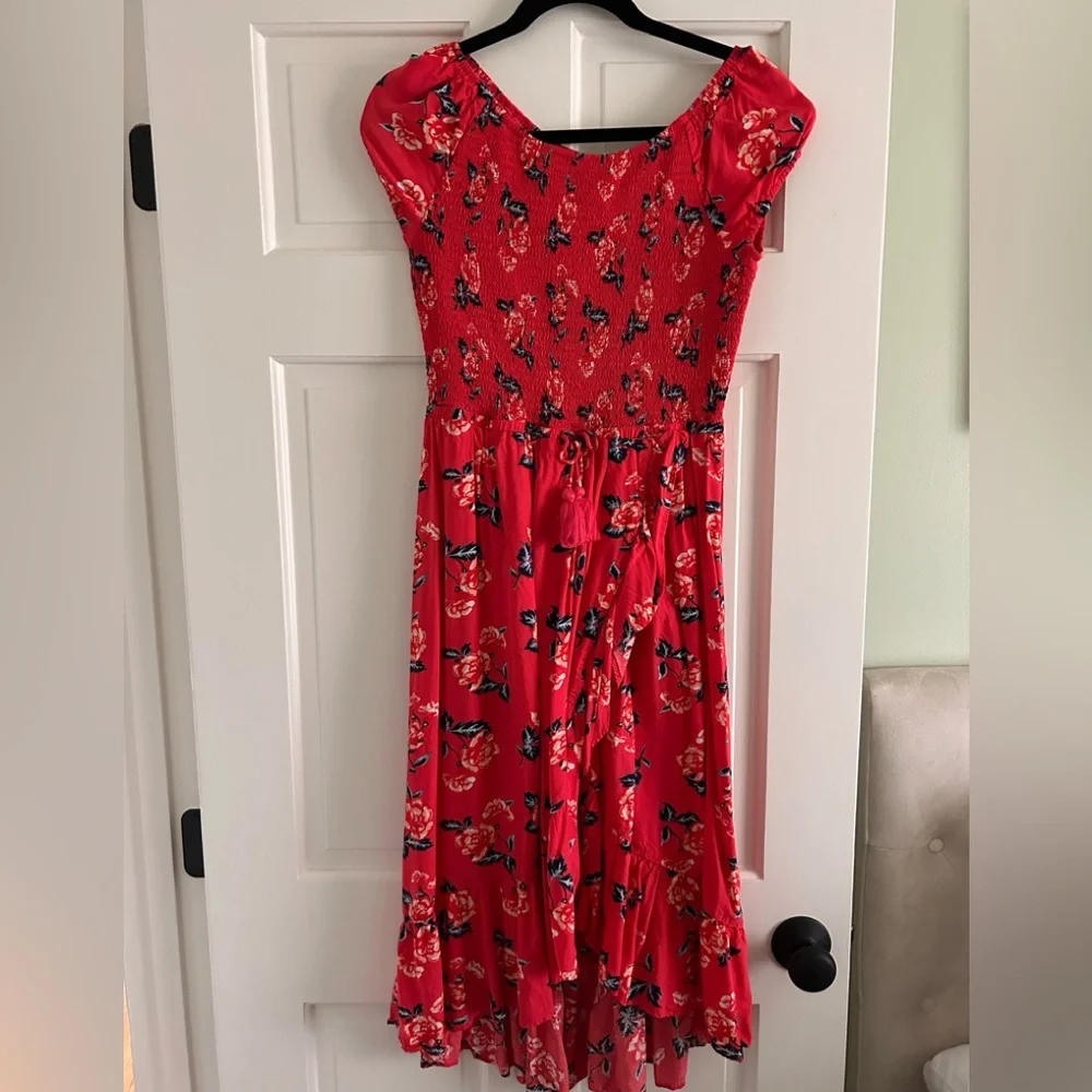 Justice Pink with blue and White Floral Accents, size 20 youth or med womens